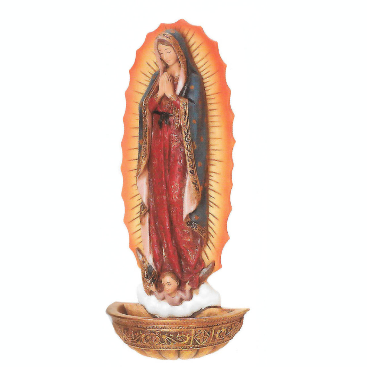 Our Lady of Guadalupe Holy Water Font 62821