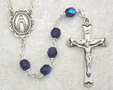 September Sterling Silver Birthstone Rosary