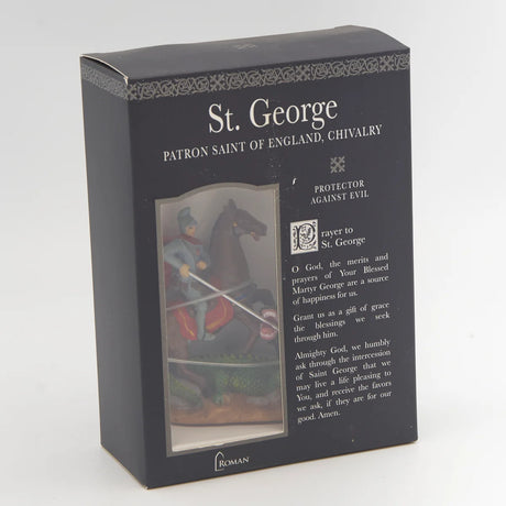 St George 3.5 inch boxed figure and holy card
