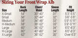 Abbey Brand Style 433 Front Wrap Alb