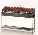 100 Light Votive Candle Stand with Shelf- 19x100