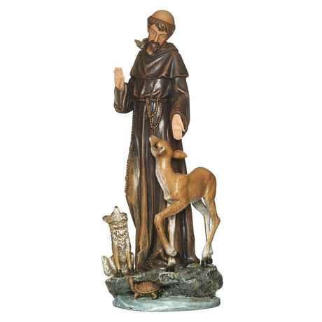 Saint Francis of Assisi Statue - 14 inches tall