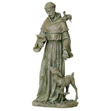 36 inch St Francis of Assisi with Deer Garden Statue