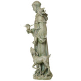 36 inch St Francis of Assisi with Deer Garden Statue