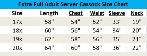 Extra Comfort Adult Server or Priest Cassocks 217