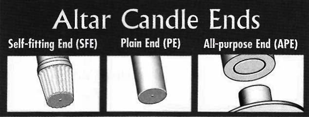 Short 4  51% Beeswax Candles (7/8 x 12 inch Plain End)  -24 per box