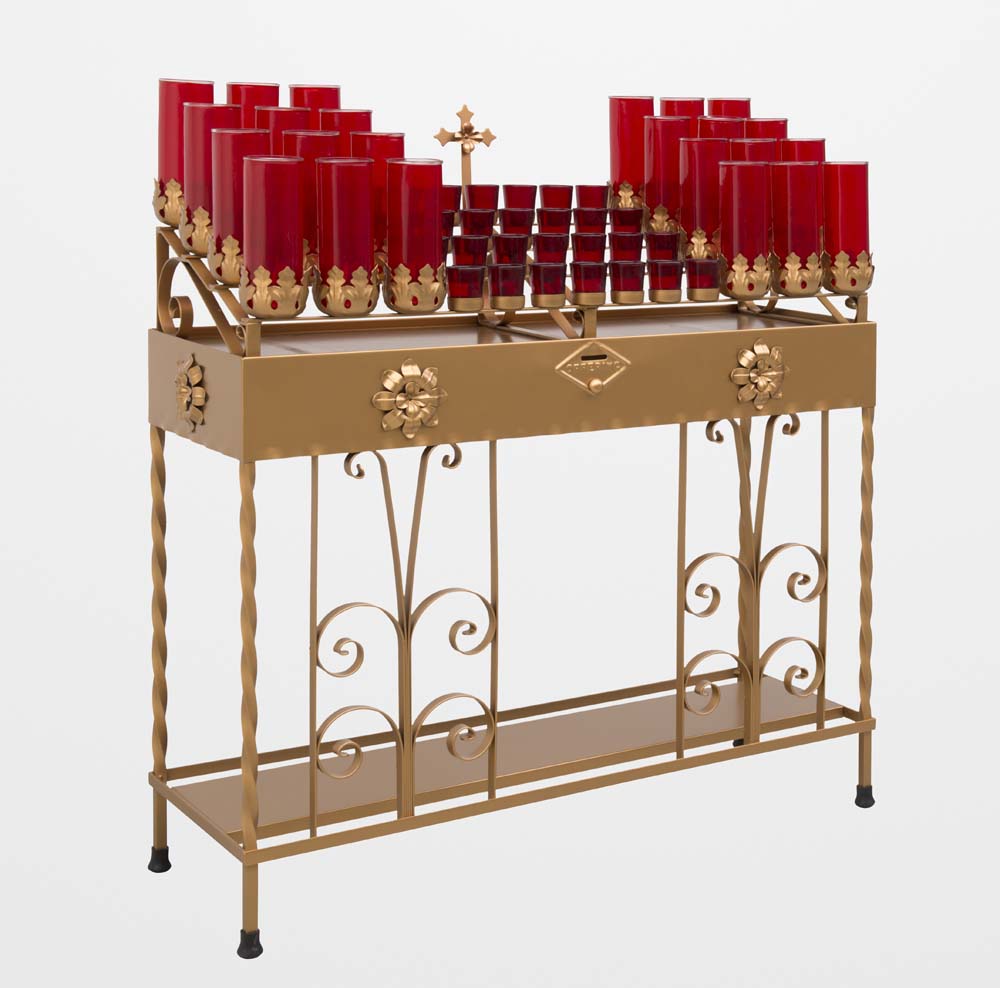 Votive Light Stand Combination Scroll Design in 3 Sizes