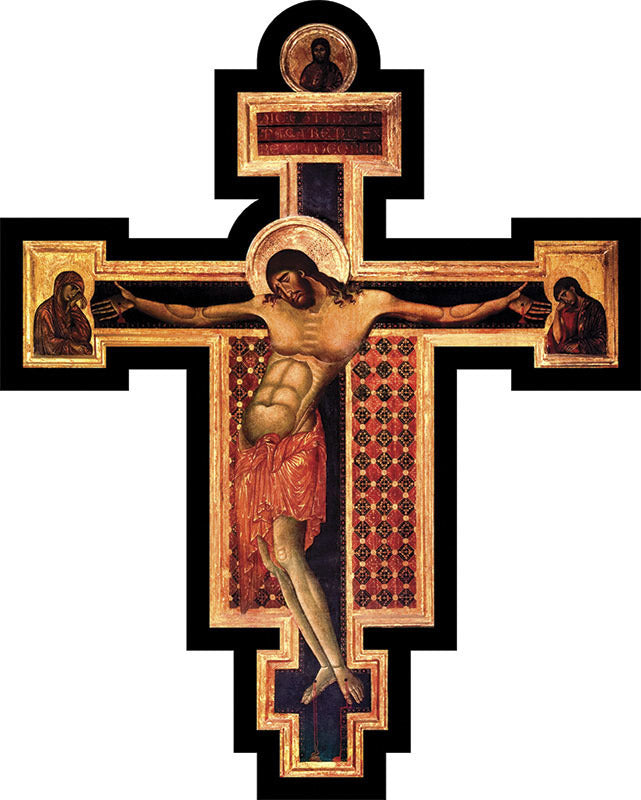 6 inch Cimbue Byzantine Crucifix on Pedestal