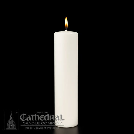 3 x 12 inch Plain Christ Candle with Spike Hole End
