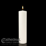 3 x 12 inch Plain Christ Candle with Spike Hole End