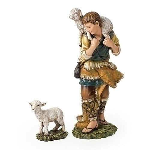Shepherd & Lamb Outdoor Nativity Figure  no. 36192
