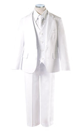 "Tommy" White First Communion Suit Set for Boys - Size 5-7
