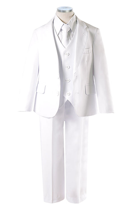 "Tommy" White First Communion Suit Set for Boys - Size 8-12