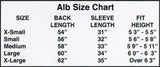 Tropical Coat Style Alb with Latin Cross Lace Banding
