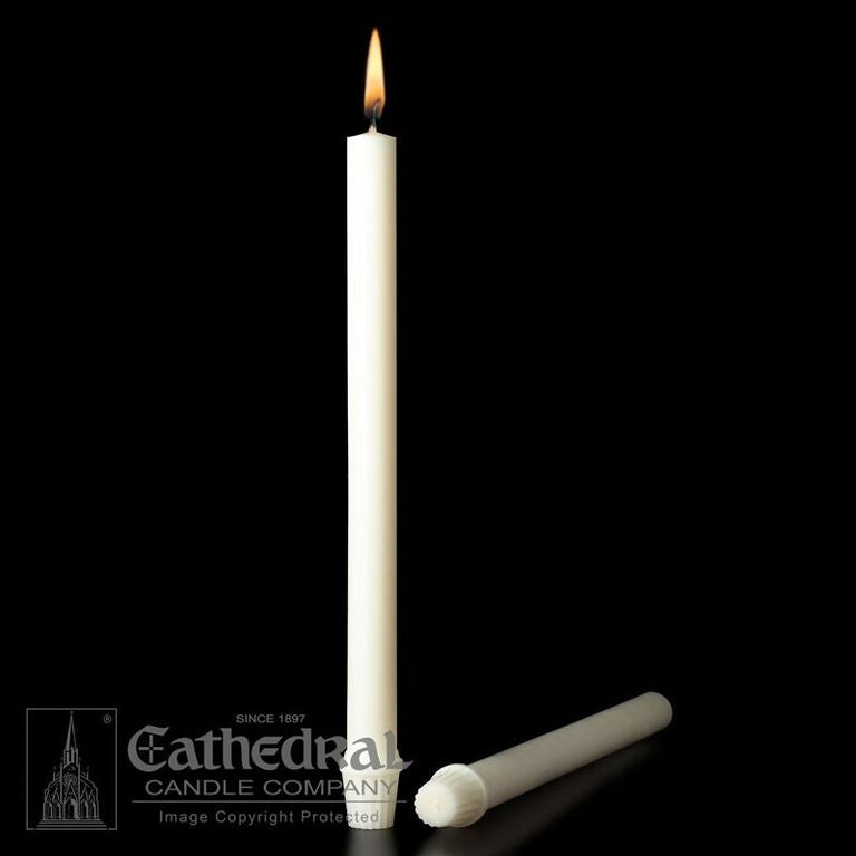 Short 4  51% Beeswax Candles (7/8 x 12 inch SFE) - 24 per box