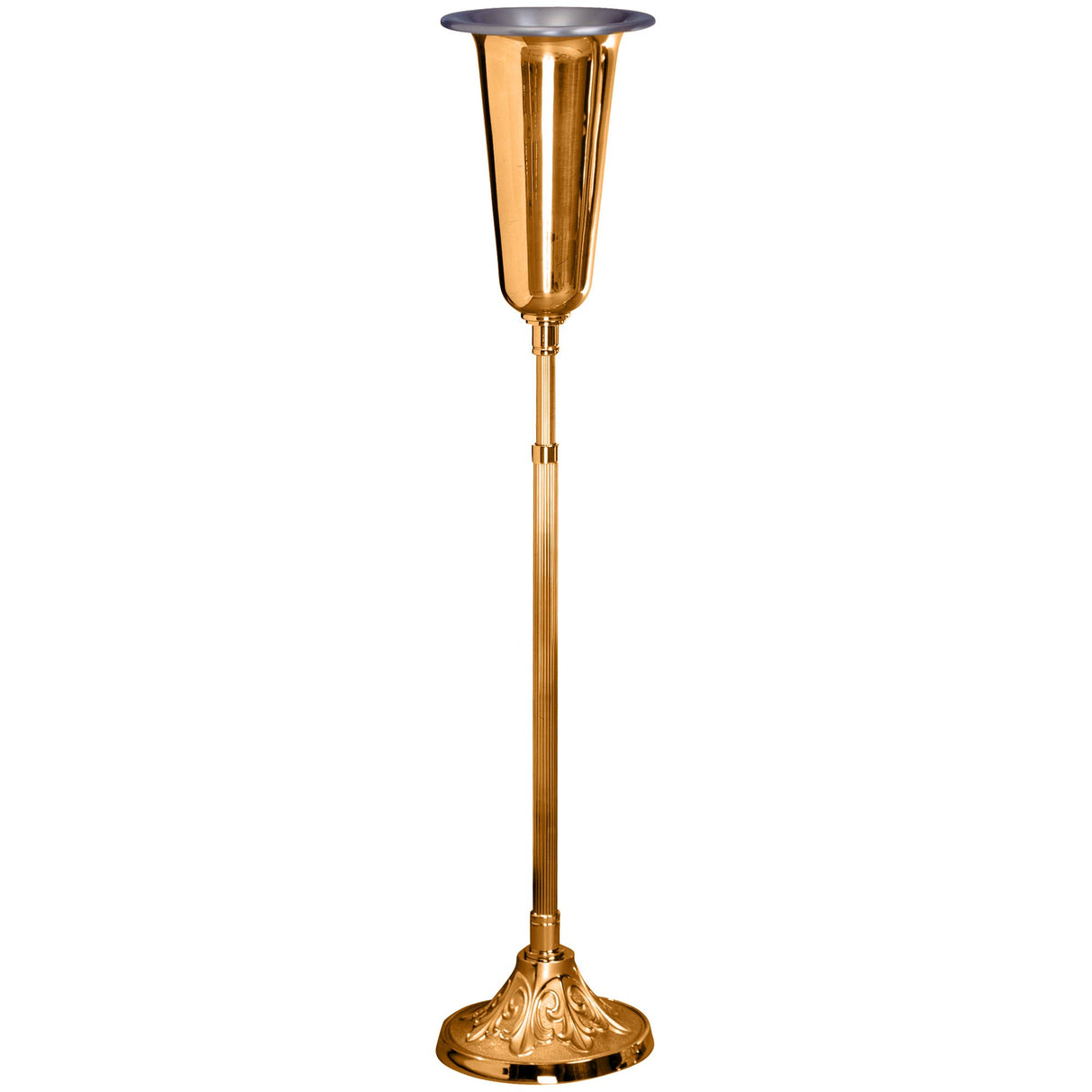 Adjustable Height Elegant Leaf Design Flower Vase Stand - No. 232-218