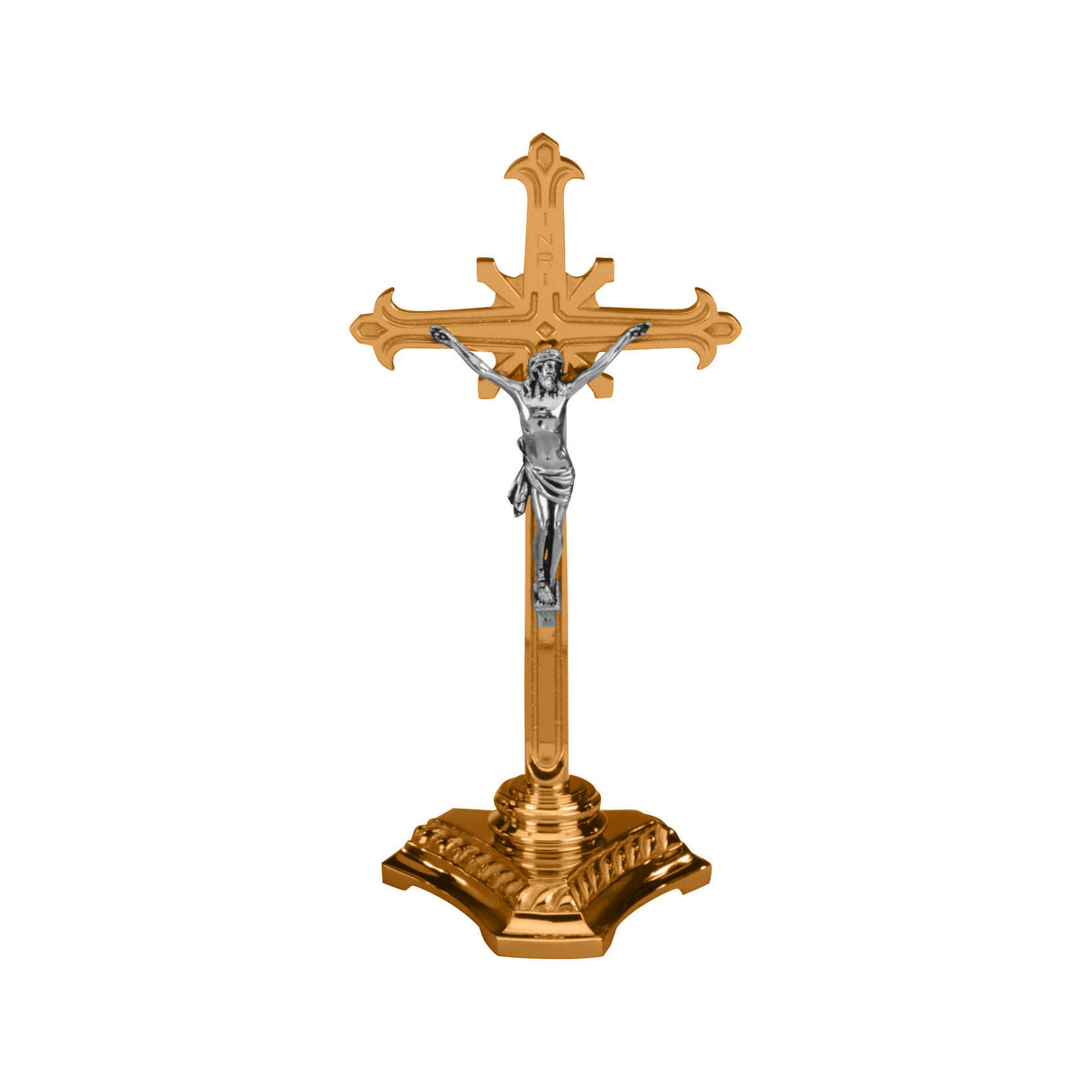 12 inch Gothic Base Altar Crucifix - no. 499-133