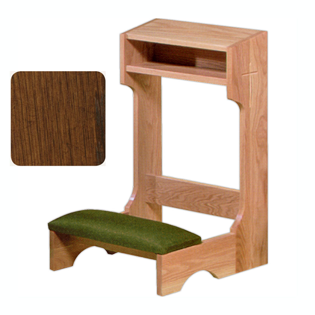 Antique Cherry Hardwood Kneeler 2522 in 2 Sizes