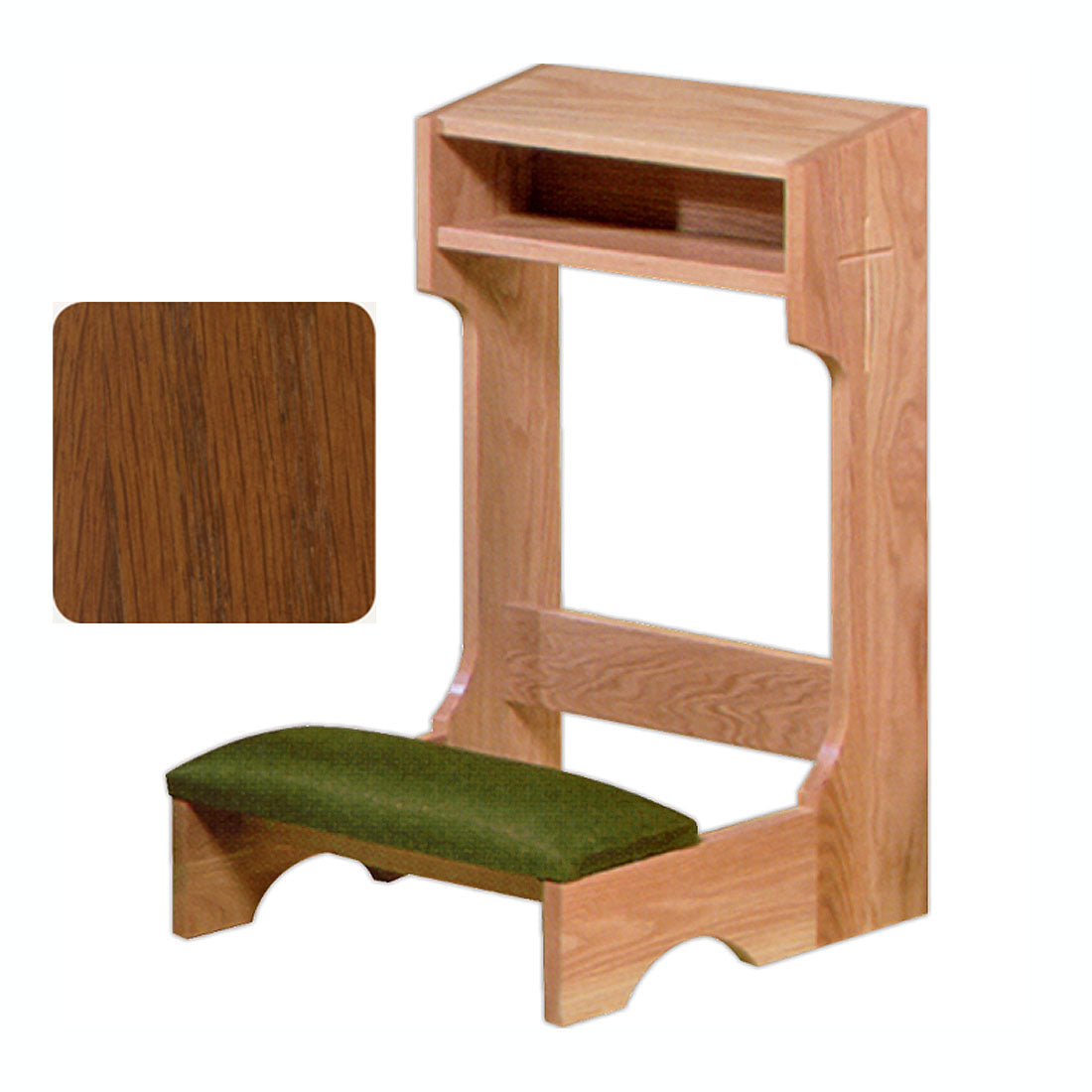 Sienna Finish Hardwood Kneeler 2522 in 2 Sizes