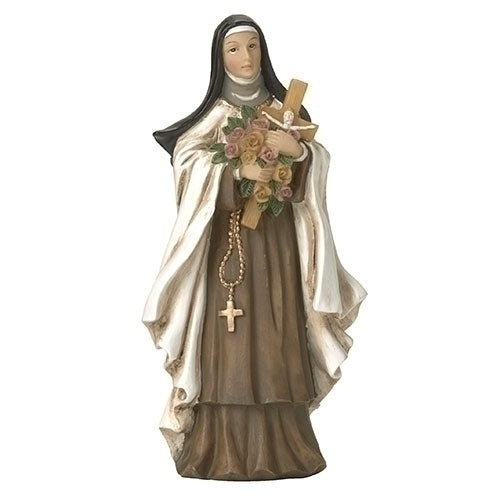 St Therese 3.5 inch boxed figure and holy card