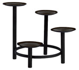 Black Advent Wreath for Pillar Candles