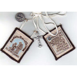 Best Brown White Cord Scapular