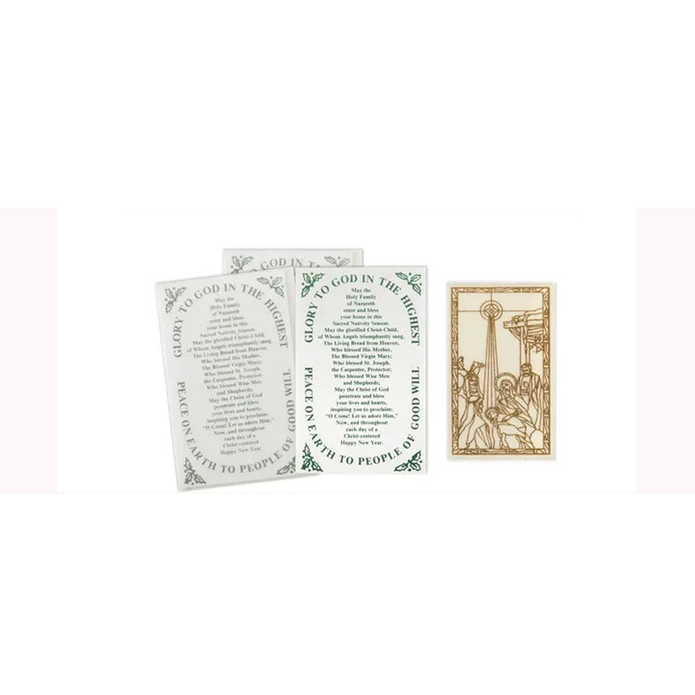 Individual Oplatki Christmas Wafers - Gold Stamped