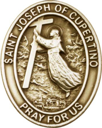 Antique Gold St. Joseph of Cupertino Visor Clip 6057VG
