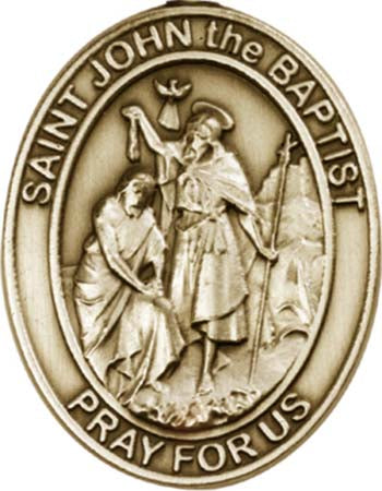 Antique Gold St. John the Baptist Visor Clip 6754VG