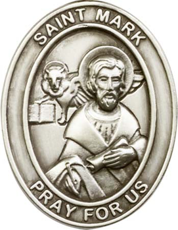 Antique Silver St. Mark Visor Clip 6770V