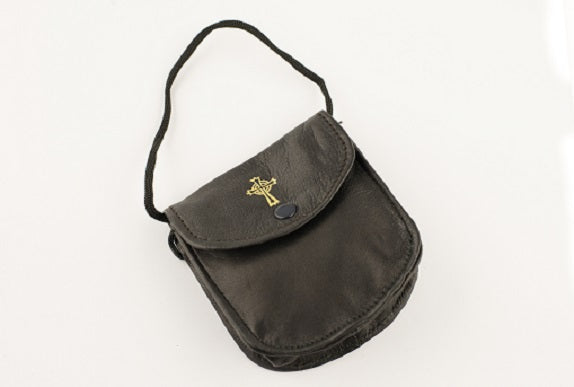 Black Burse (Pyx Case) with Expandable Gusset