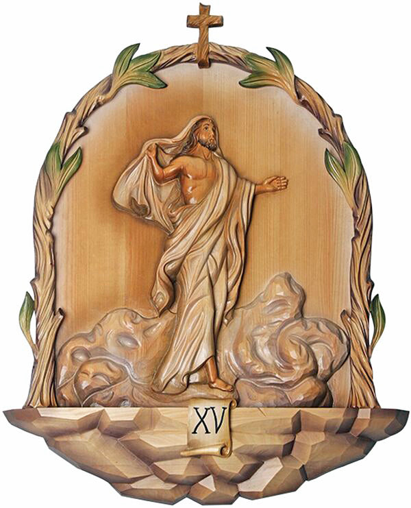 Carved Resurrection Station of Cross - no. K788-15