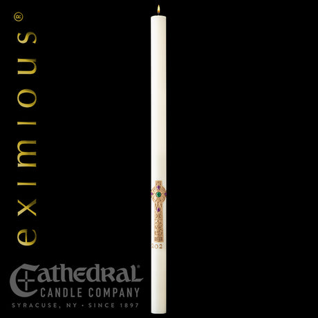 Cross of Erin Paschal Candles - All Sizes - from Eximious