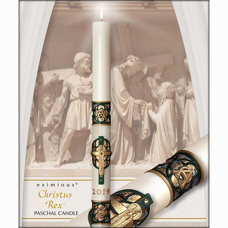 Christus Rex Paschal Candles - All Sizes from Eximious
