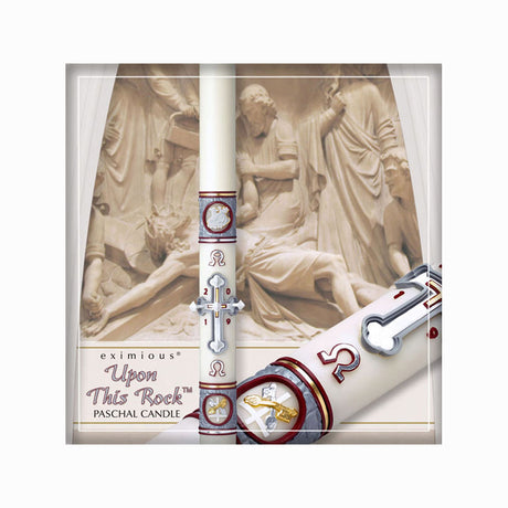Upon This Rock Paschal Candles - All Sizes from Eximious