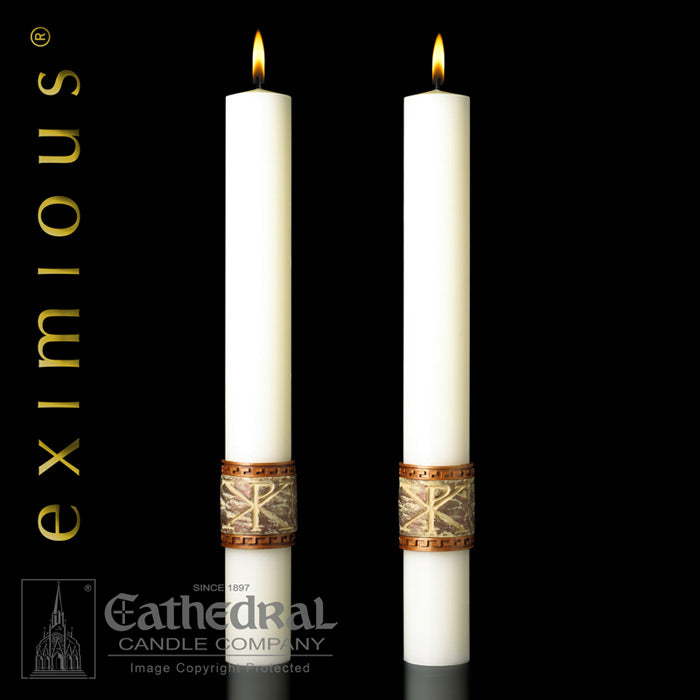 Luke 24 Complementing Altar Candle Sets - 2 piece set