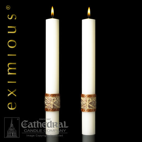 Luke 24 Complementing Altar Candle Sets - 2 piece set