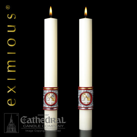 Upon This Rock Complementing Altar Candle 2ct Set