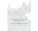 Deluxe Foil Let Heaven Sing Deer Christmas Cards 6ct