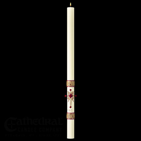 Sacred Heart Paschal Candles - All Sizes