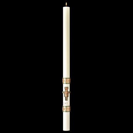Cross of St. Francis Paschal Candles - All Sizes