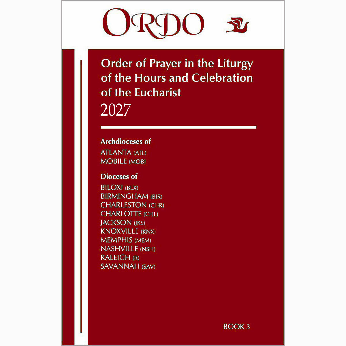 ORDO Book no 3  - Atlanta Archdiocese Edition for 2027