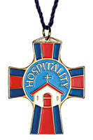 Hospitality Cross Pendant on Cord