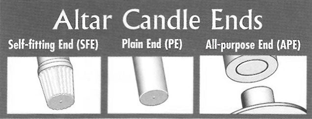 Short 3  51% Beeswax Candles (7/8 x 16 inch SFE)  -18 per box