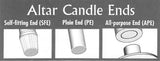 Short 3  51% Beeswax Candles (7/8 x 16 inch SFE)  -18 per box