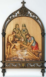 14 Wood Gothic Style Stations of the Cross K789