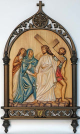 14 Wood Gothic Style Stations of the Cross K789