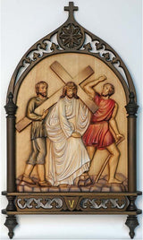 14 Wood Gothic Style Stations of the Cross K789