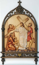 14 Wood Gothic Style Stations of the Cross K789