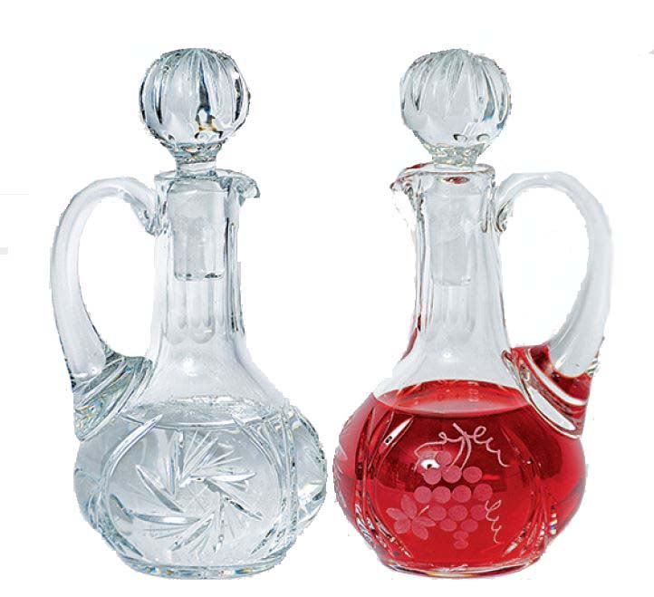 6 oz Crystal Cruet Set K952